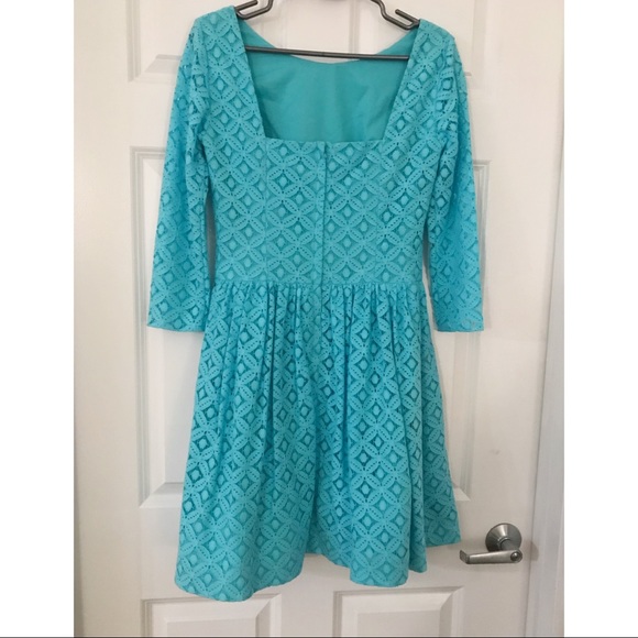 Blue Eyelet Lilly Pulitzer Dress - Picture 2 of 2